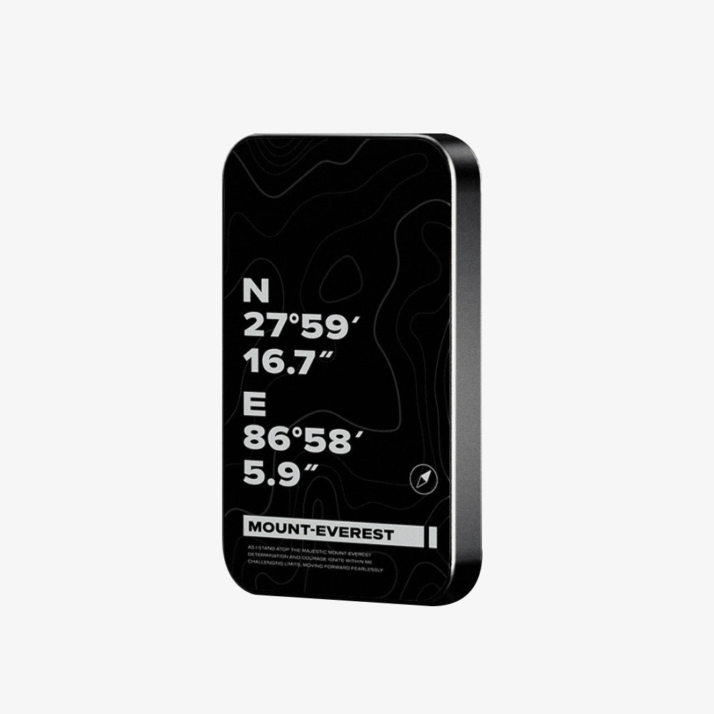 穩如鈦山 TITANSHIELD 防爆固態行動電源,登上聖母峰典藏黑設計款正面 | grantclassic