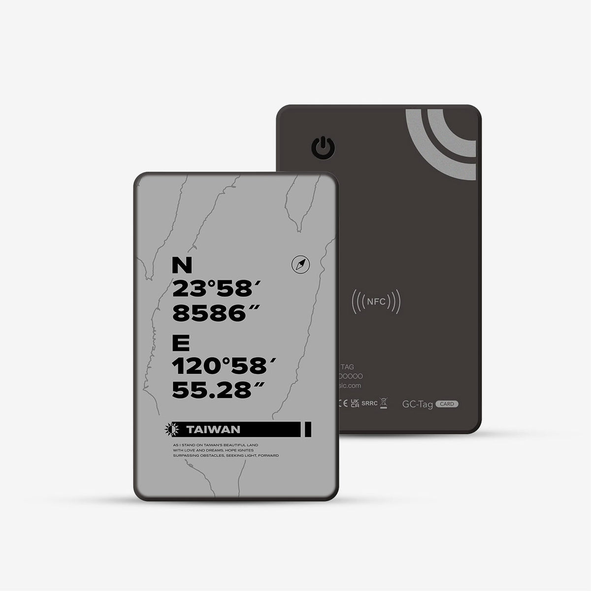 GC-Tag 找得到-卡片式設計款-來自台灣-深度灰 #GCT00586 — 圖 1 | grantclassic