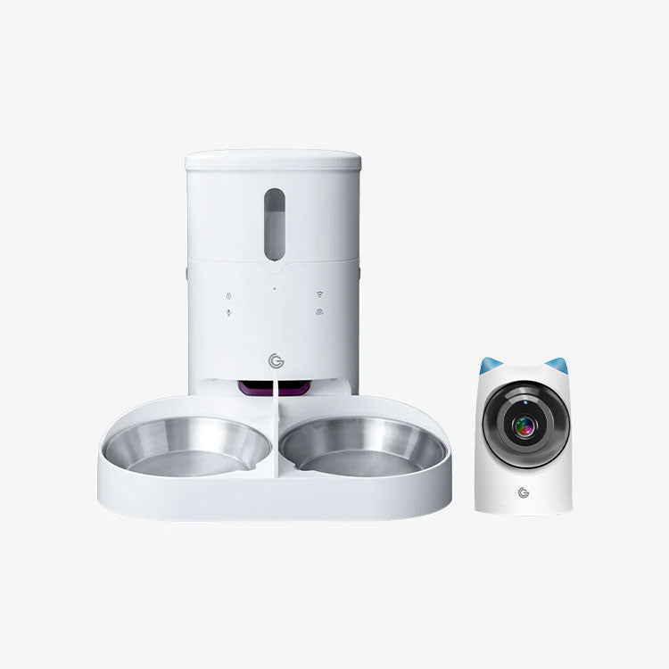 餵不停 LuxNourish 貓狗自動餵食器 - 萌寵版 + 雙碗配件