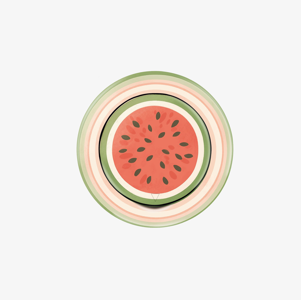 很好握 AirGrip Stand -超薄隱形指環支架設計款-彩虹西瓜#AGS00291