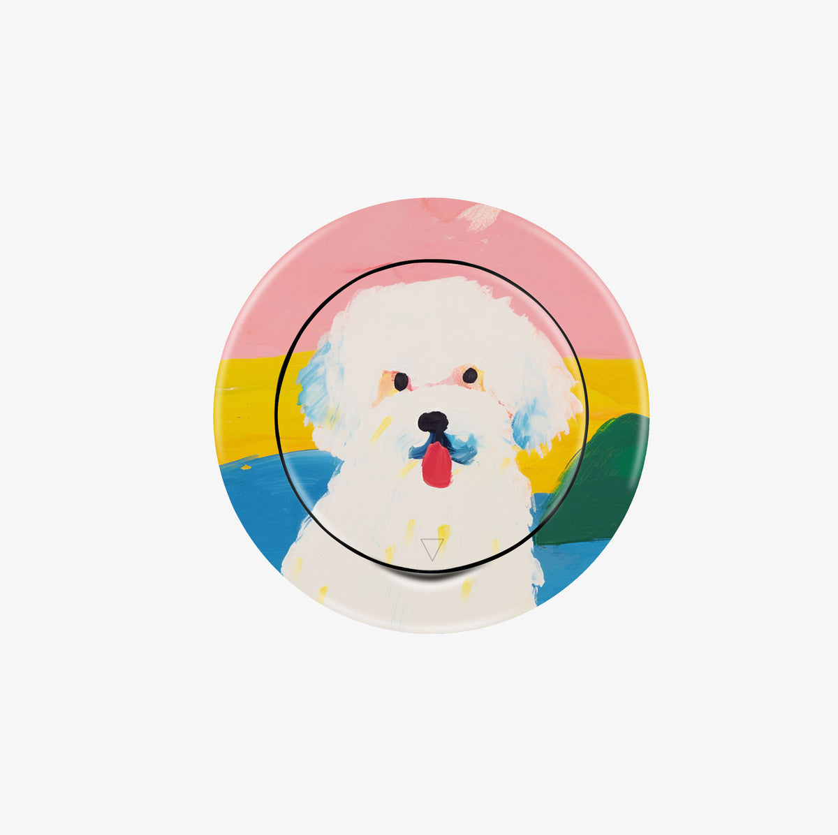 很好握 AirGrip Stand -超薄隱形指環支架設計款 - 比熊犬吐吐舌#AGS00429