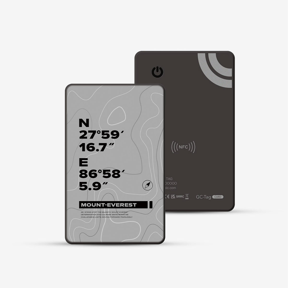 GC-Tag 找得到-卡片式設計款-登上聖母峰-清澈透明#GCT00582 — 圖 3 | grantclassic