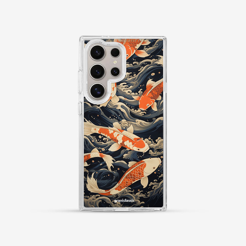 Galaxy S24 Ultra 亮晶晶-Crystal 設計款手機殼 - 浮世繪錦#CAS00055