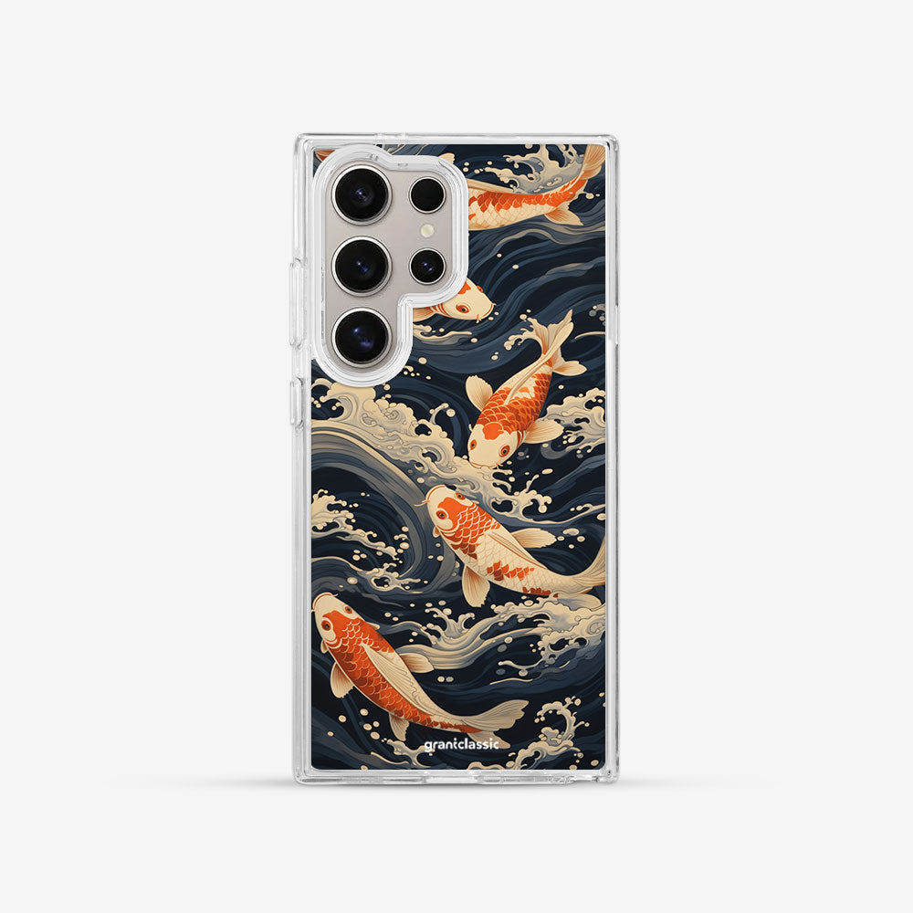 Galaxy S24 Ultra 亮晶晶-Crystal 設計款手機殼 - 浮世繪錦浪#CAS00056