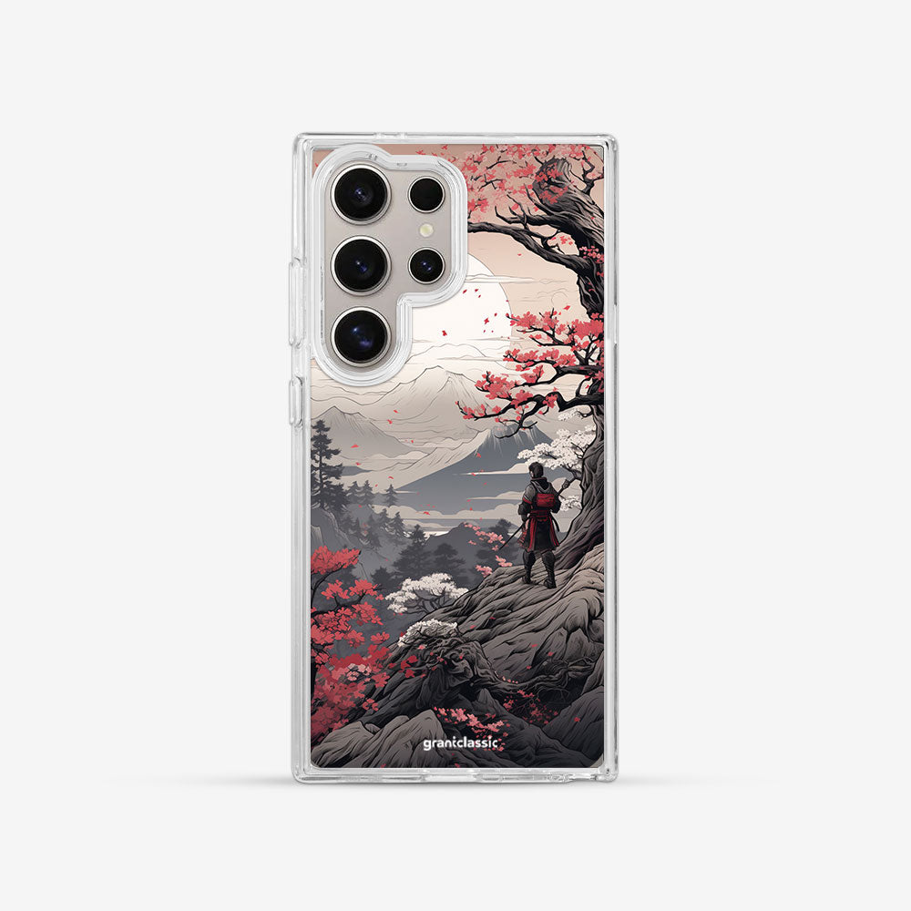 Galaxy S24 Ultra 亮晶晶-Crystal 設計款手機殼 - 櫻花武士#CAS00239