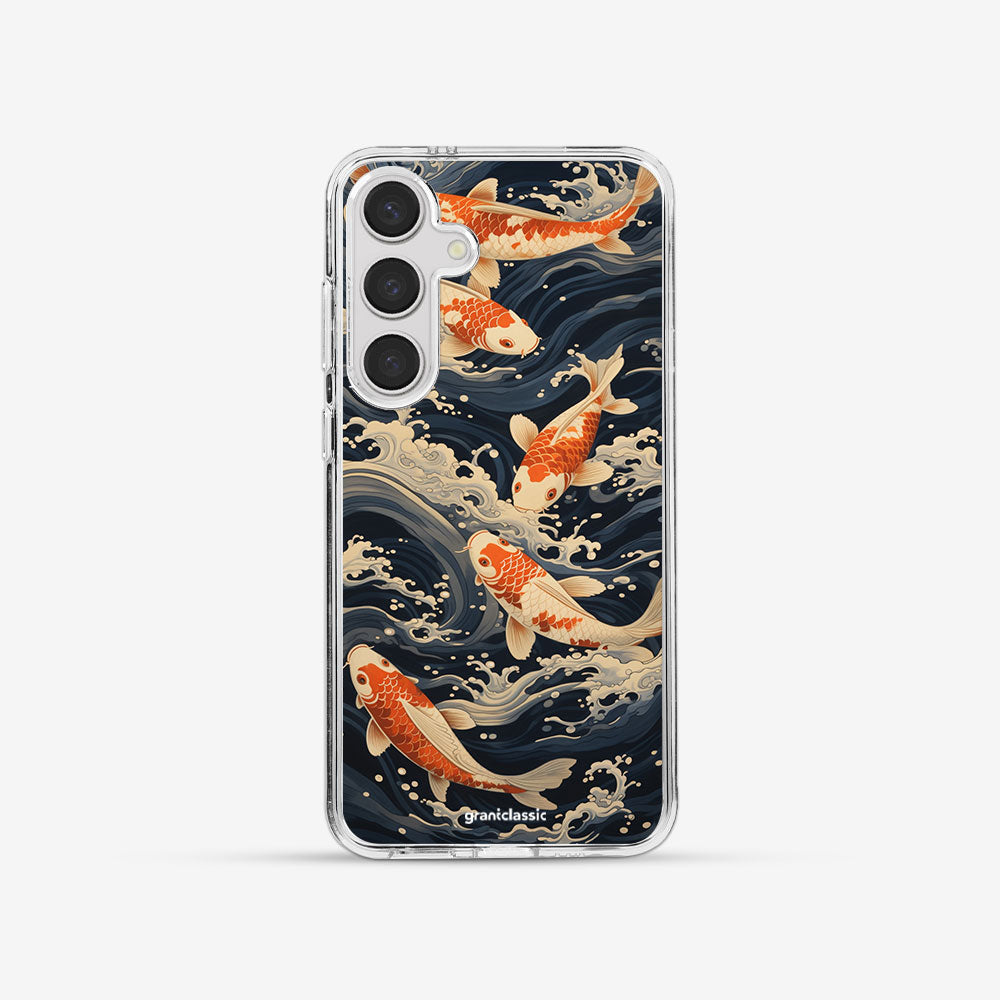 Galaxy S24 Ultra 亮晶晶-Crystal 設計款手機殼 - 浮世繪錦浪#CAS00056