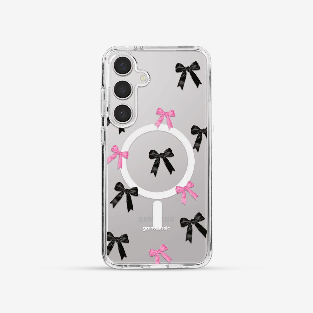 LuxeGlint-鏡情享受 設計款手機殼 - 蝴蝶結blackpink #CAS00625
