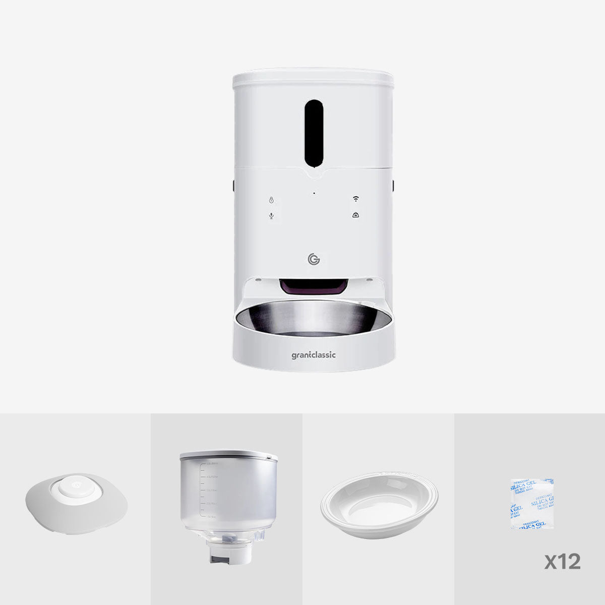 【全能滿配版】餵不停 自動餵食器 + 6L 增大儲糧桶 + 陶瓷碗 + 智能互動按鈕