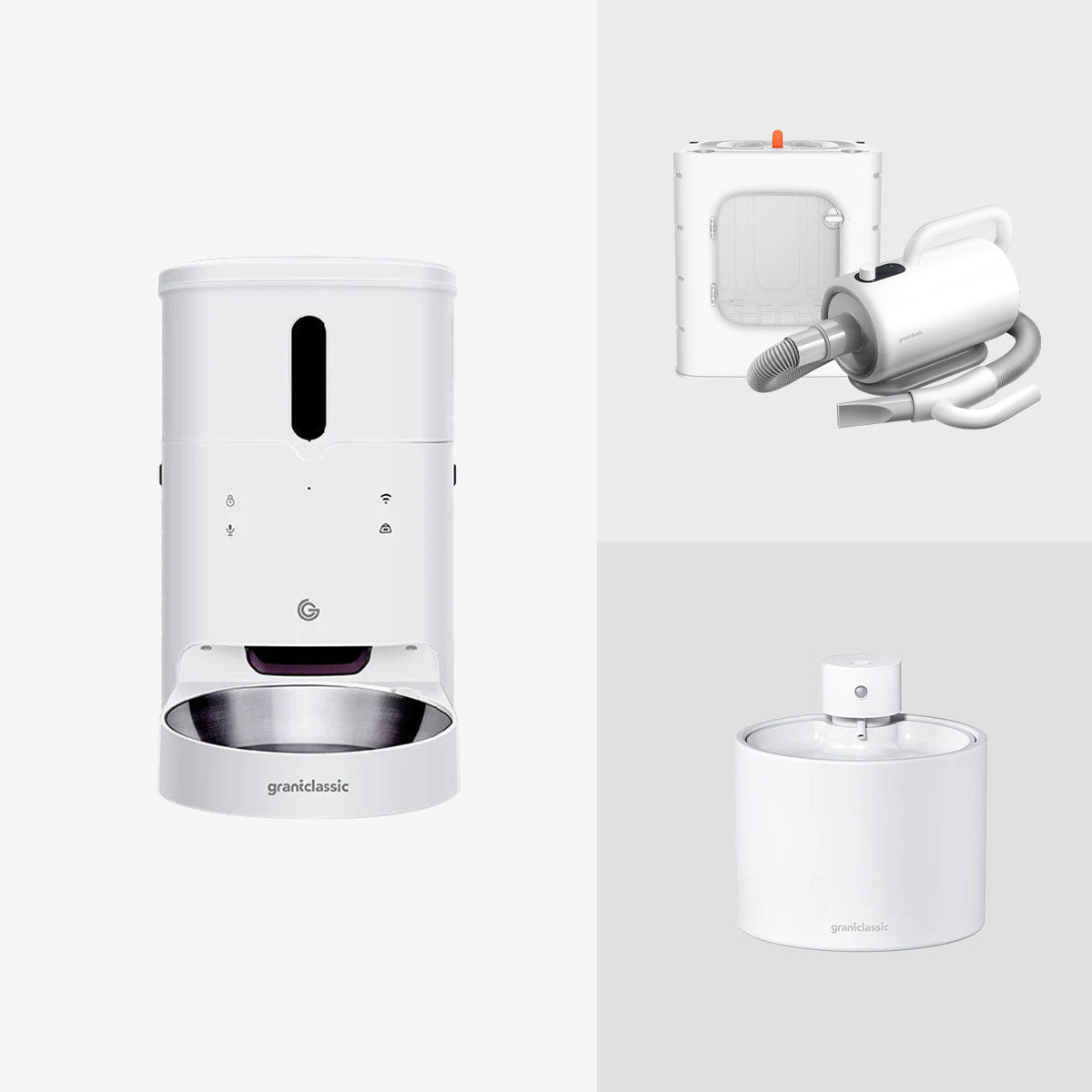 【全家寵護理】喝不停 飲水機-UV版 + 餵不停 自動餵食器 + 暖烘烘 烘乾箱