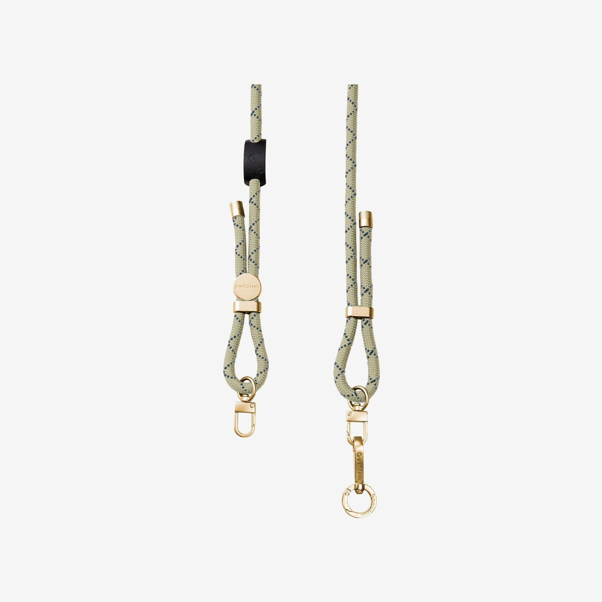 繩來運轉 Velvet Strap - 手機掛繩 - 卡其細紋