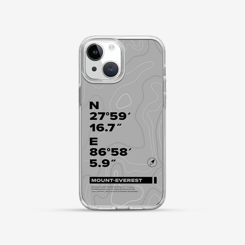 亮晶晶 Crystal 設計款手機殼 - 登上聖母峰－深度灰 #CAS00583