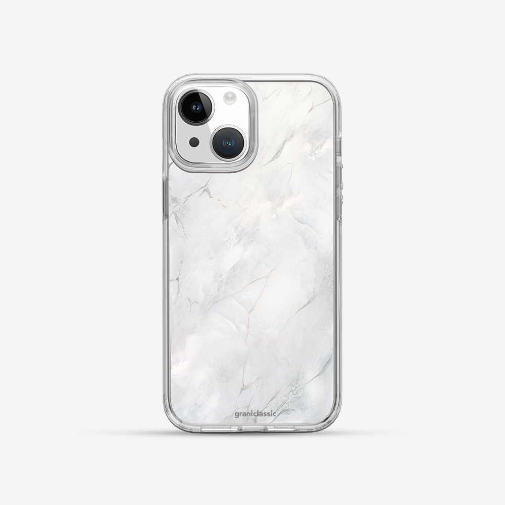 亮晶晶 Crystal 設計款手機殼 - 白色大理石#CAS00175