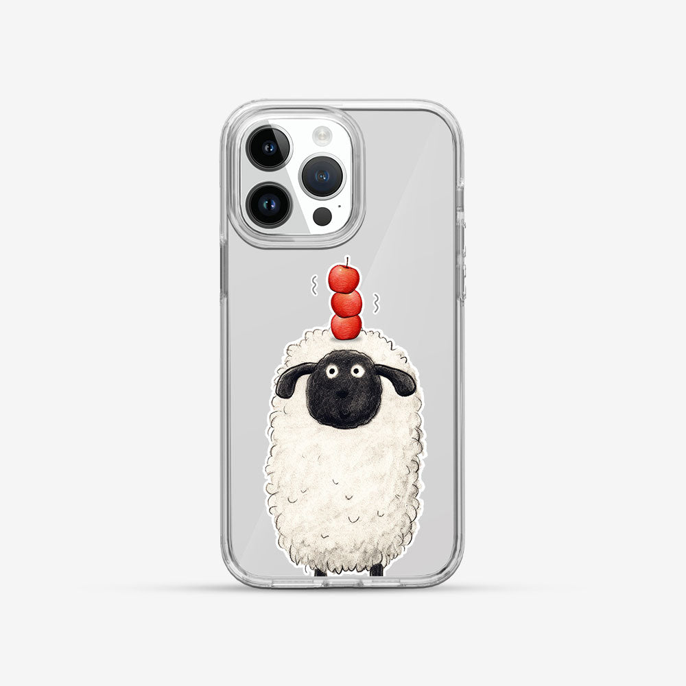 亮晶晶 Crystal 設計款手機殼 -蘋果與綿羊 #CAS00478