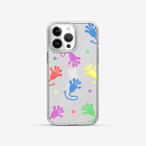 閃亮亮 PinkGleam 設計款手機殼 - 小時候的黏黏手-透明款 #CAS00598