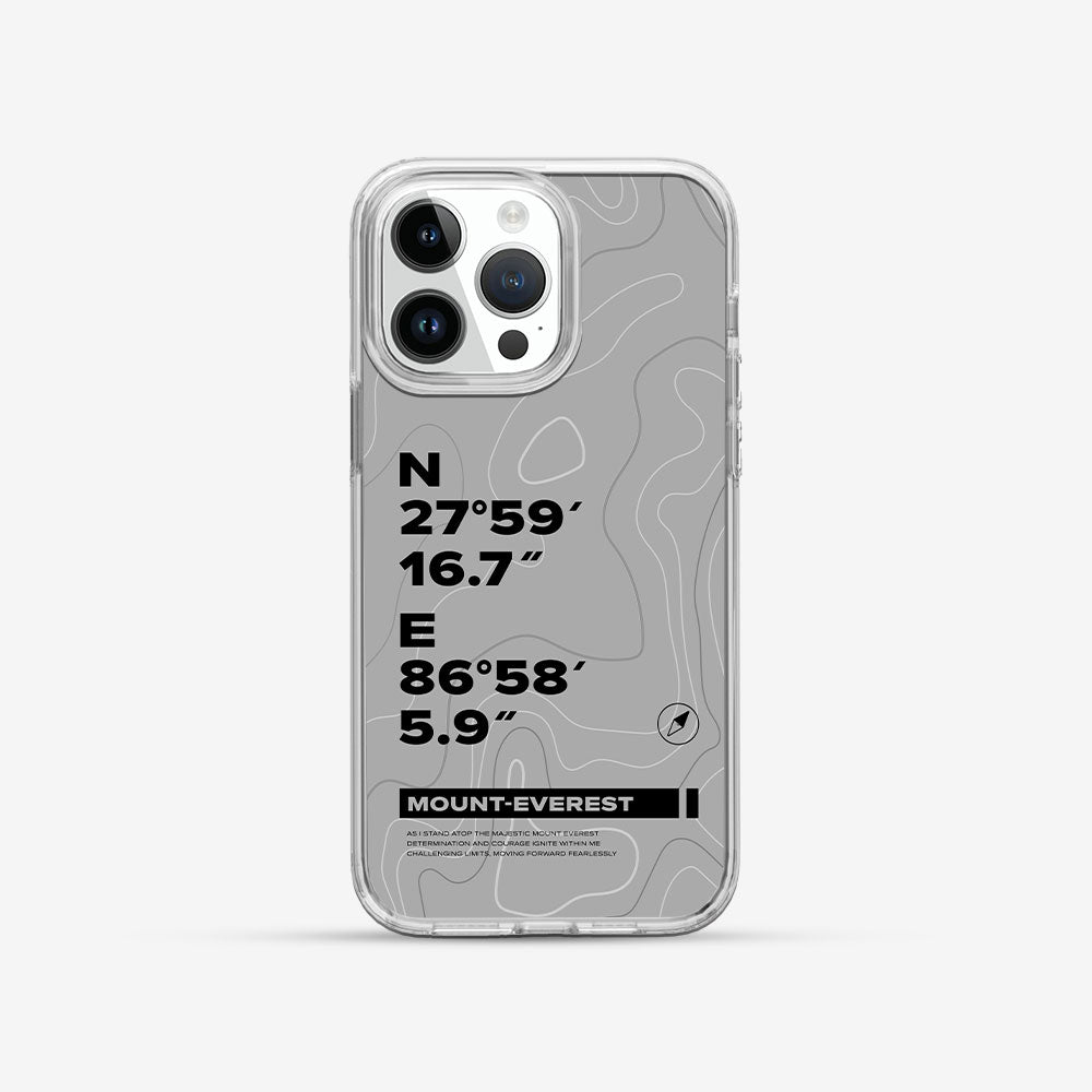 亮晶晶 Crystal 設計款手機殼 - 登上聖母峰－深度灰 #CAS00583