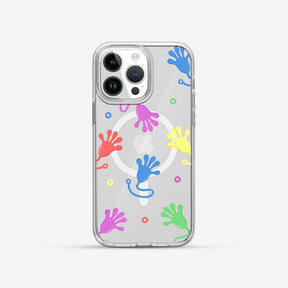 鏡情享受 LuxeGlint 設計款手機殼 - 小時候的黏黏手-透明款 #CAS00598