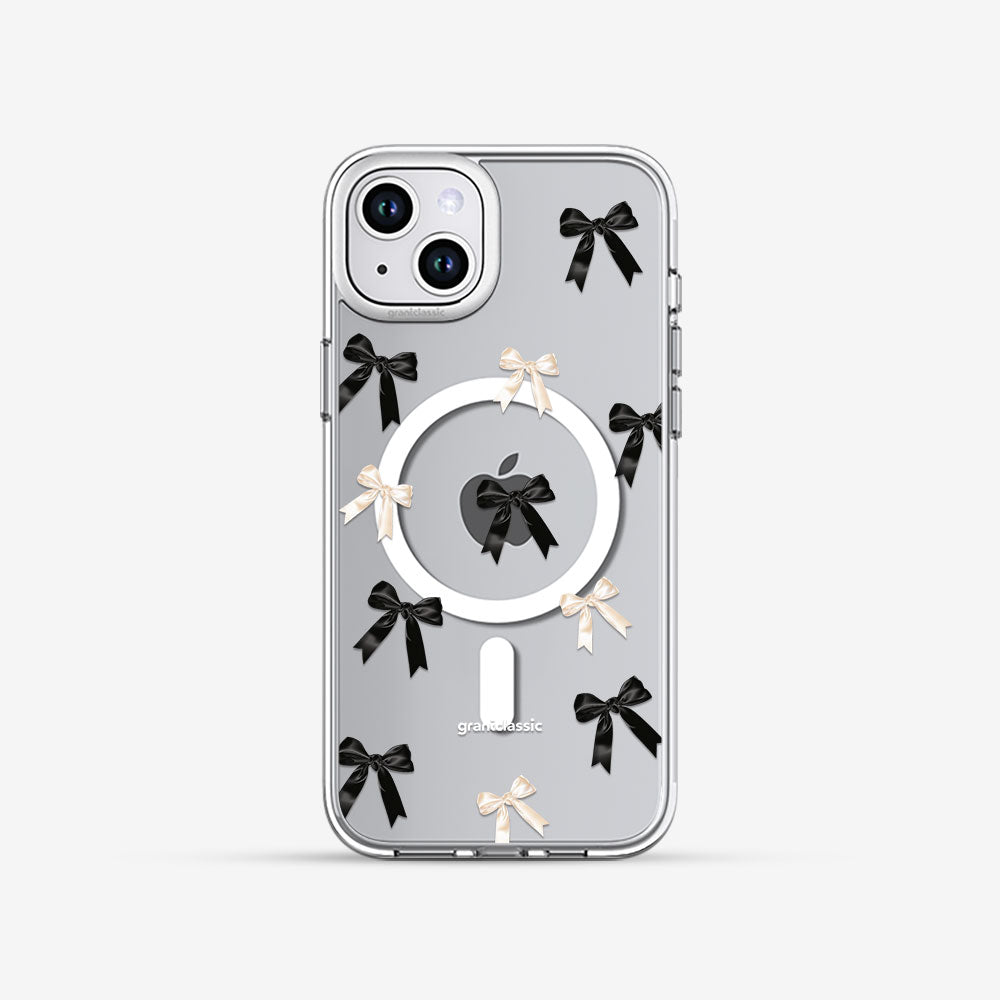 鏡情享受 LuxeGlint 設計款手機殼 - 蝴蝶結blackwhite #CAS00624