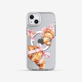 鏡情享受 LuxeGlint 設計款手機殼 - 蝴蝶結可頌#CAS00631