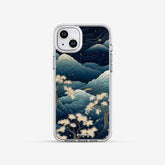 亮晶晶 Crystal 設計款手機殼 - 浮世繪藍山#CAS00203