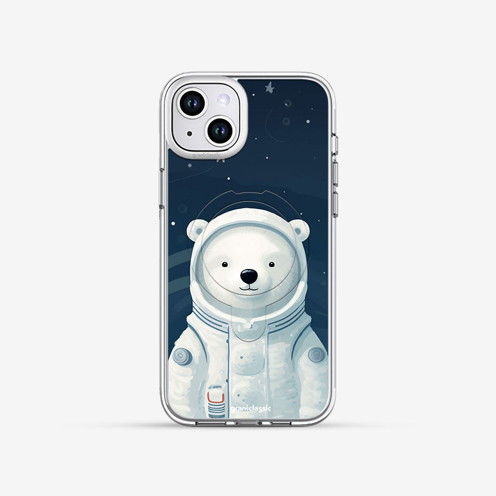 亮晶晶 Crystal 設計款手機殼 -太空小白熊 #CAS00402