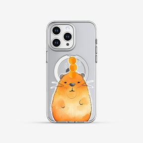 鏡情享受 LuxeGlint 設計款手機殼 - 卡皮巴拉與橘子 #CAS00477