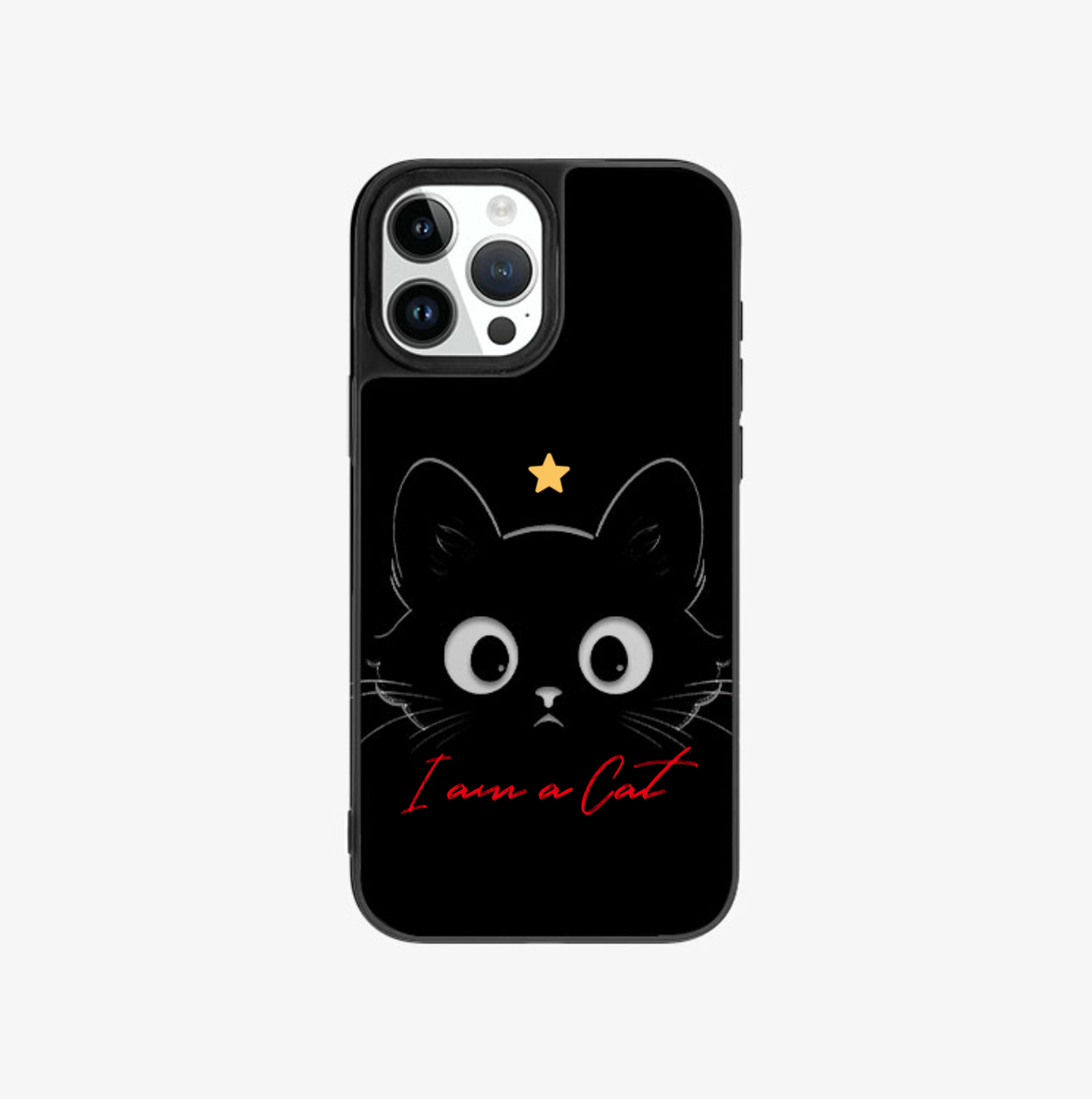 LuxeGlint-鏡情享受 客製化鏡面手機殼-我的專屬黑貓 #Lux00466