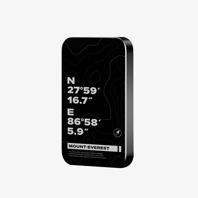 穩如鈦山 TITANSHIELD 防爆固態行動電源，登上聖母峰典藏黑設計款正面 | grantclassic