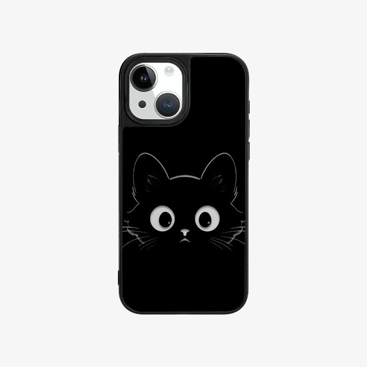 LuxeGlint-鏡情享受 客製化鏡面手機殼-我的專屬黑貓 #Lux00466