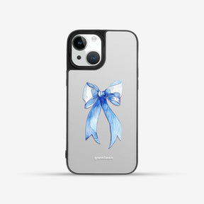 亮晶晶 Crystal 設計款手機殼 - 蝴蝶結blue #CAS00626