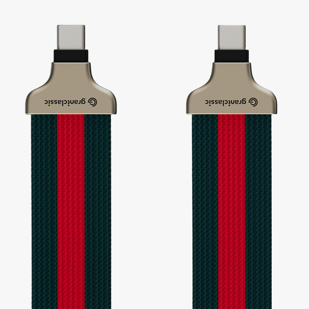繩來運轉 Velvet Strap Pro Firenze  USB-C to USB-C 240W手機充電掛繩扁線15mm