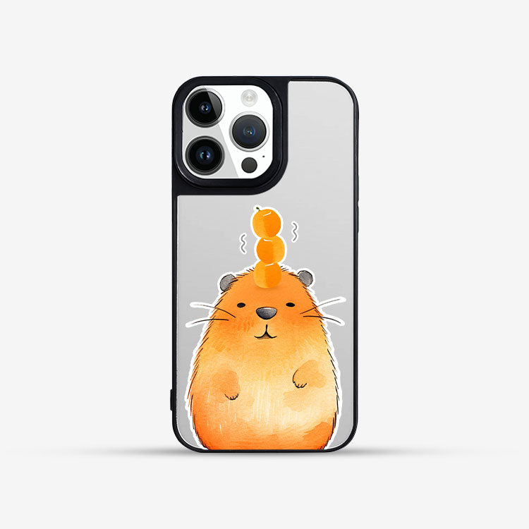 鏡情享受 LuxeGlint 設計款手機殼 - 卡皮巴拉與橘子 #CAS00477