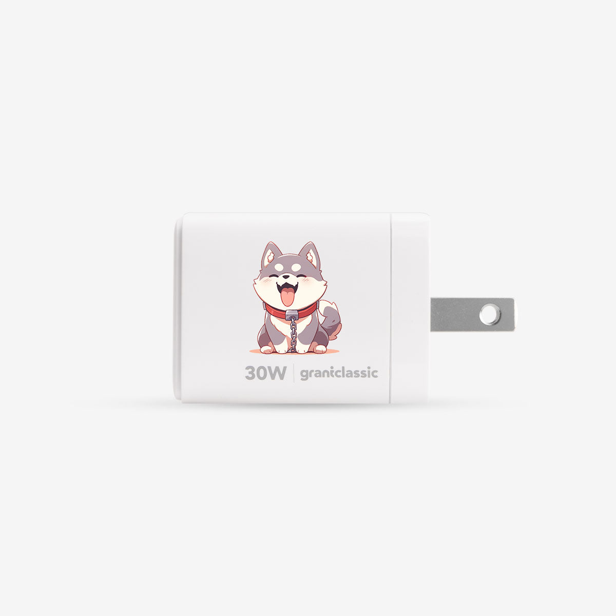 充滿快樂 ApexVolt PD30W GanUltra 設計款充電器 - 開心哈士奇 #APV00576