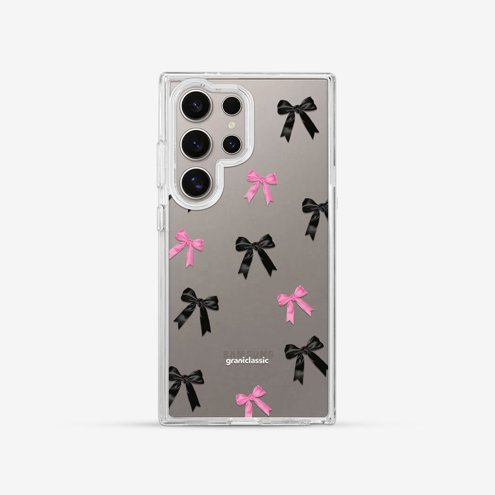 LuxeGlint-鏡情享受 設計款手機殼 - 蝴蝶結blackpink #CAS00625