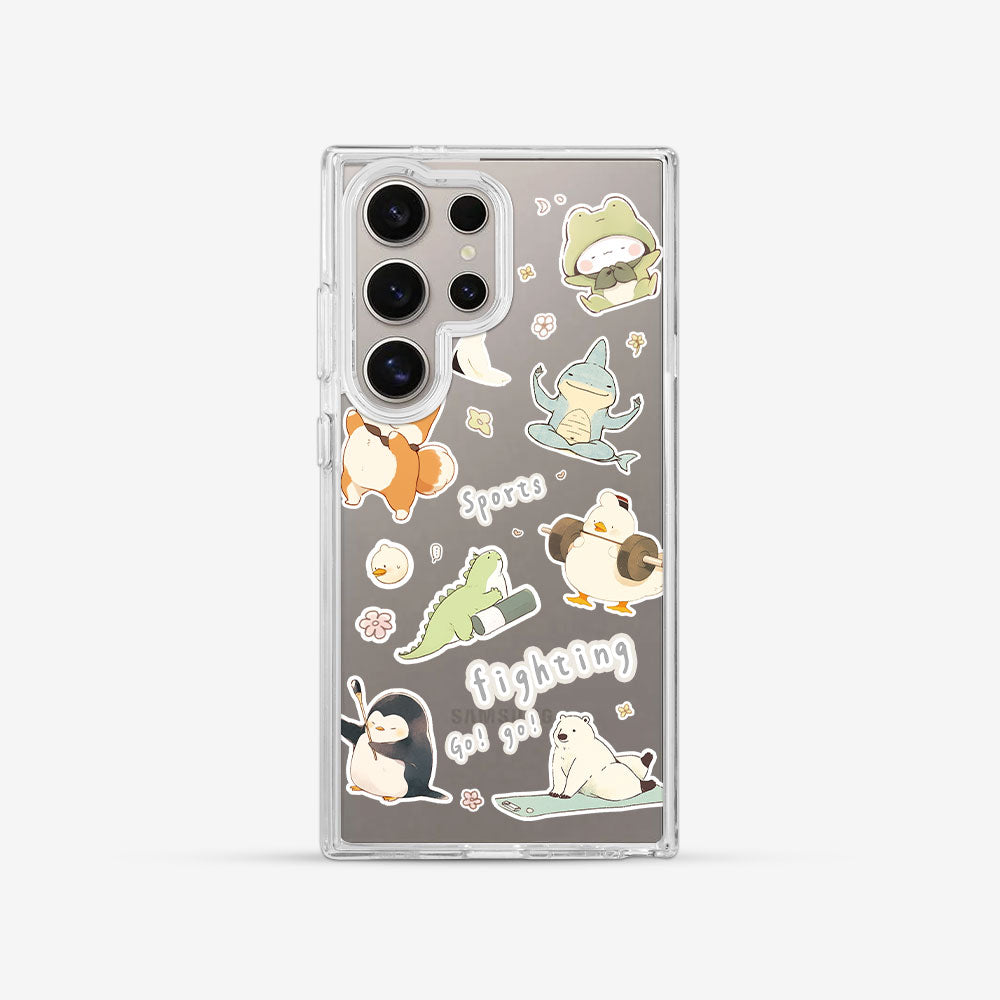 鏡情享受 LuxeGlint 設計款手機殼 - 淘氣動物運動會 #CAS00510