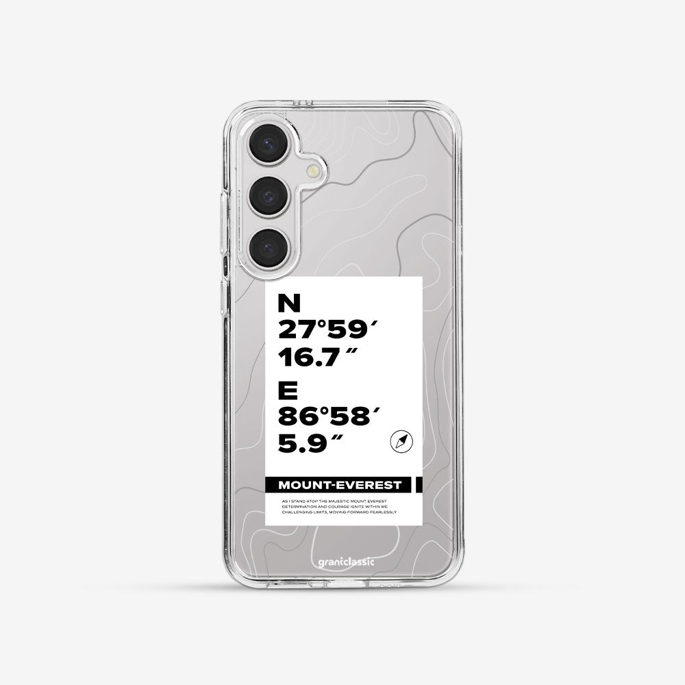 Galaxy S24 亮晶晶-Crystal 設計款手機殼 - 登上聖母峰－清澈透明 #CAS00582