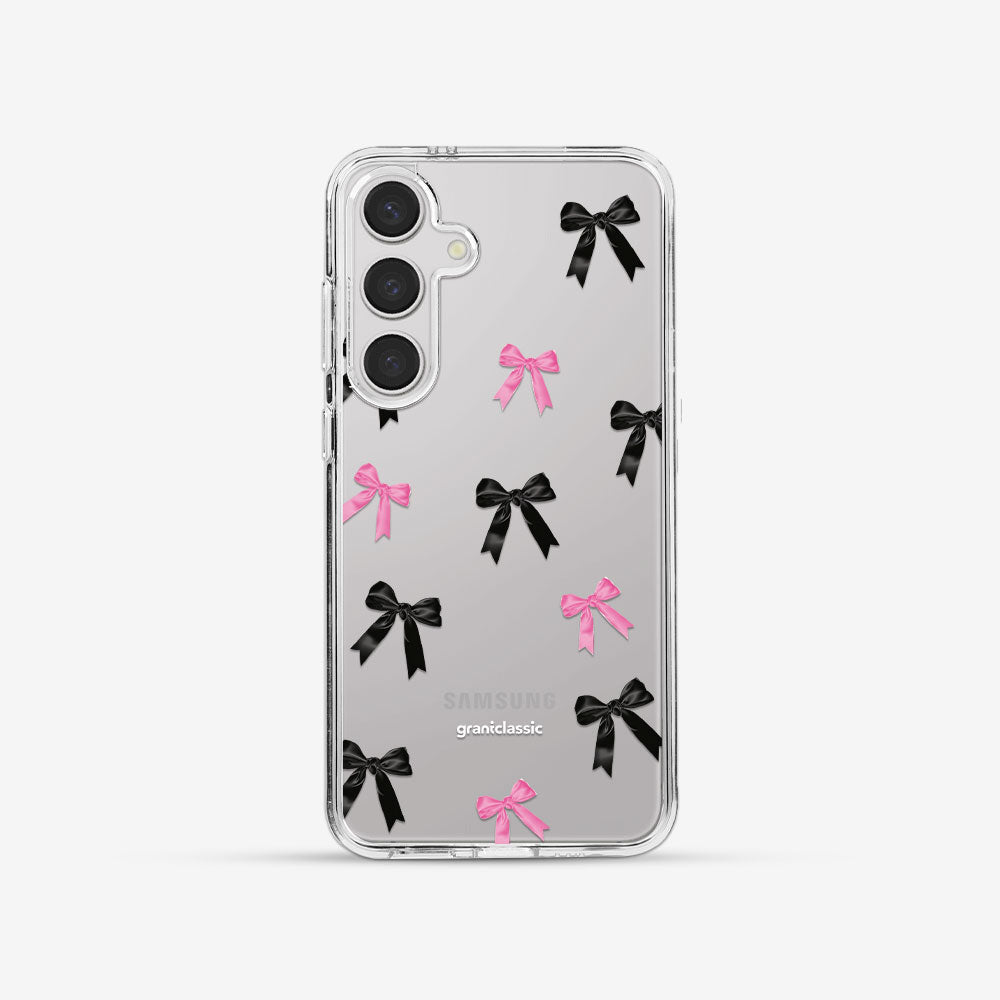 LuxeGlint-鏡情享受 設計款手機殼 - 蝴蝶結blackpink #CAS00625