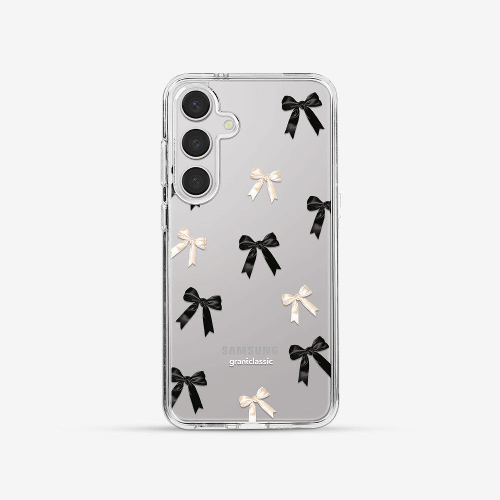 閃亮亮 PinkGleam 設計款手機殼 - 蝴蝶結blackwhite #CAS00624