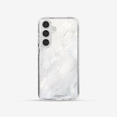 Galaxy S24 亮晶晶-Crystal 設計款手機殼 - 白色大理石#CAS00175