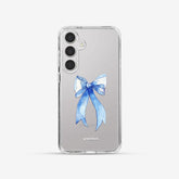 Galaxy S24 Ultra 亮晶晶-Crystal 設計款手機殼 - 蝴蝶結blue #CAS00626