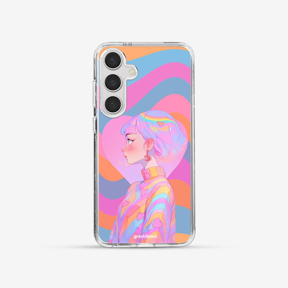 Galaxy S24 Ultra 亮晶晶-Crystal 設計款手機殼 - 彩虹糖女孩#CAS00062