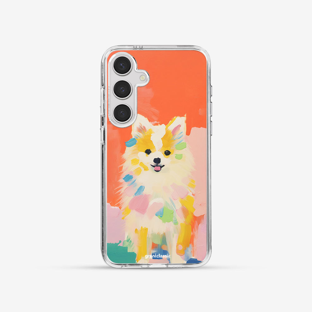 Galaxy S24 亮晶晶-Crystal 設計款手機殼 - 博美犬的畫像#CAS00432