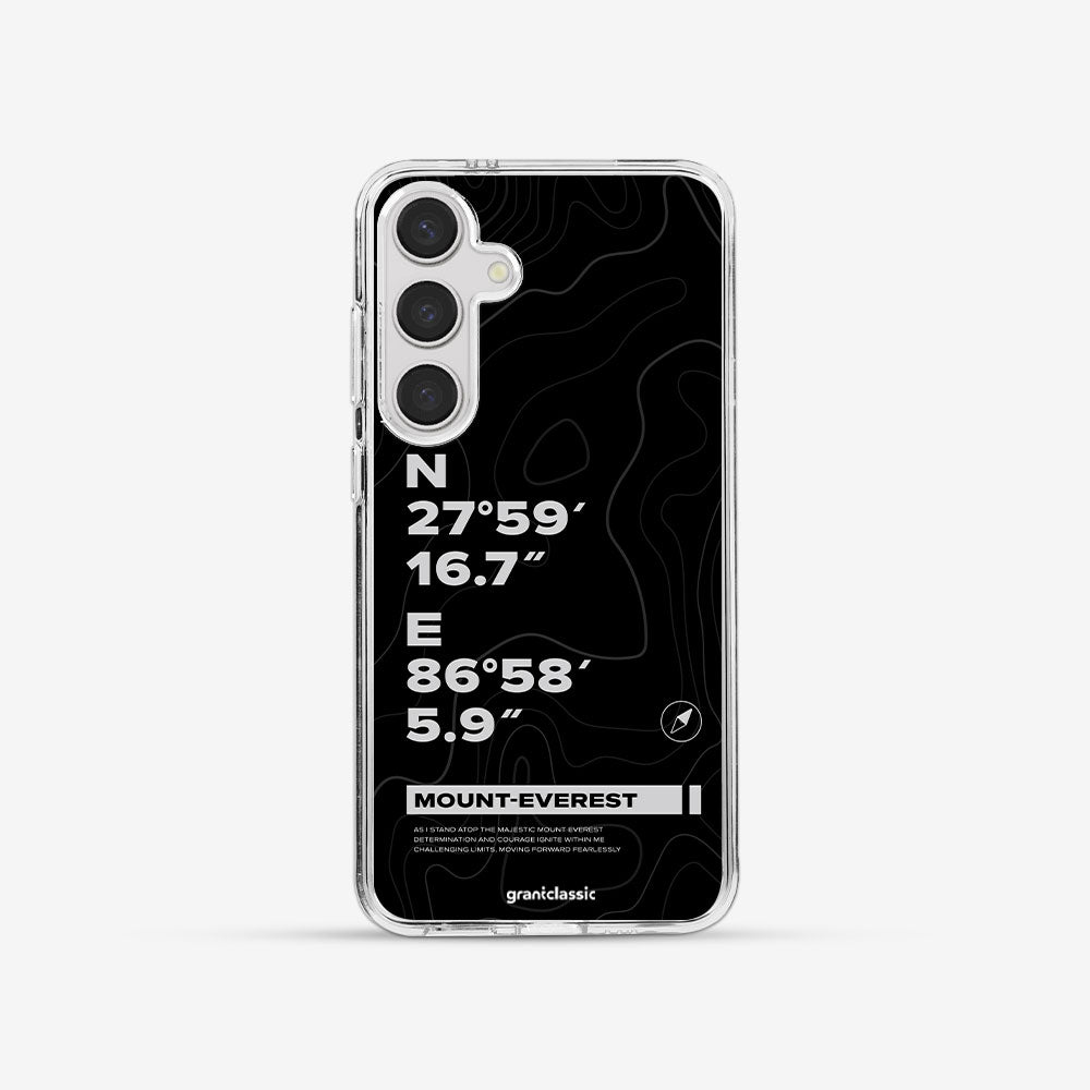 Galaxy S24 亮晶晶-Crystal 設計款手機殼 - 登上聖母峰－典藏黑 #CAS00584