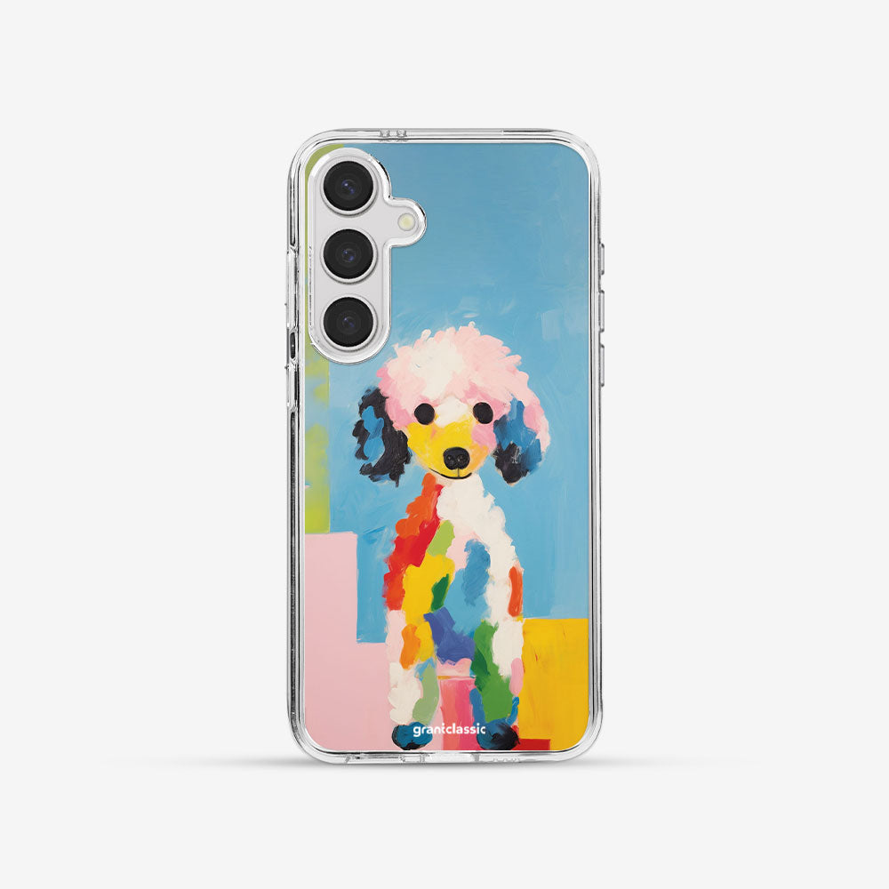 Galaxy S24 亮晶晶-Crystal 設計款手機殼 - 貴賓犬的畫像 #CAS00437